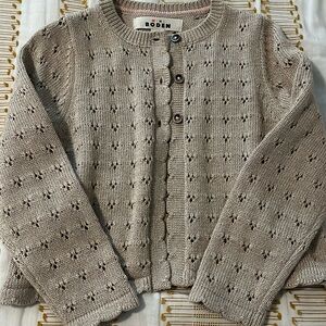 Mini Boden Gold Cardigan